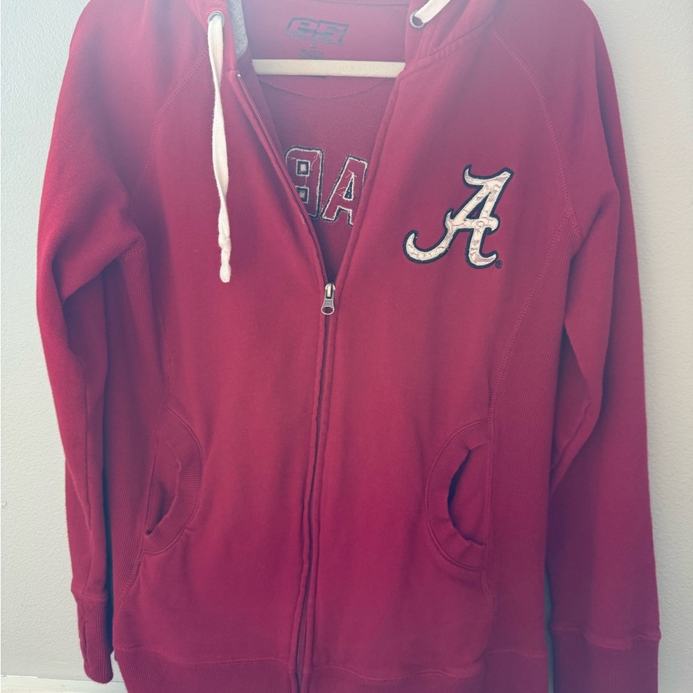 Alabama Zip-Up Hoodie with Logo